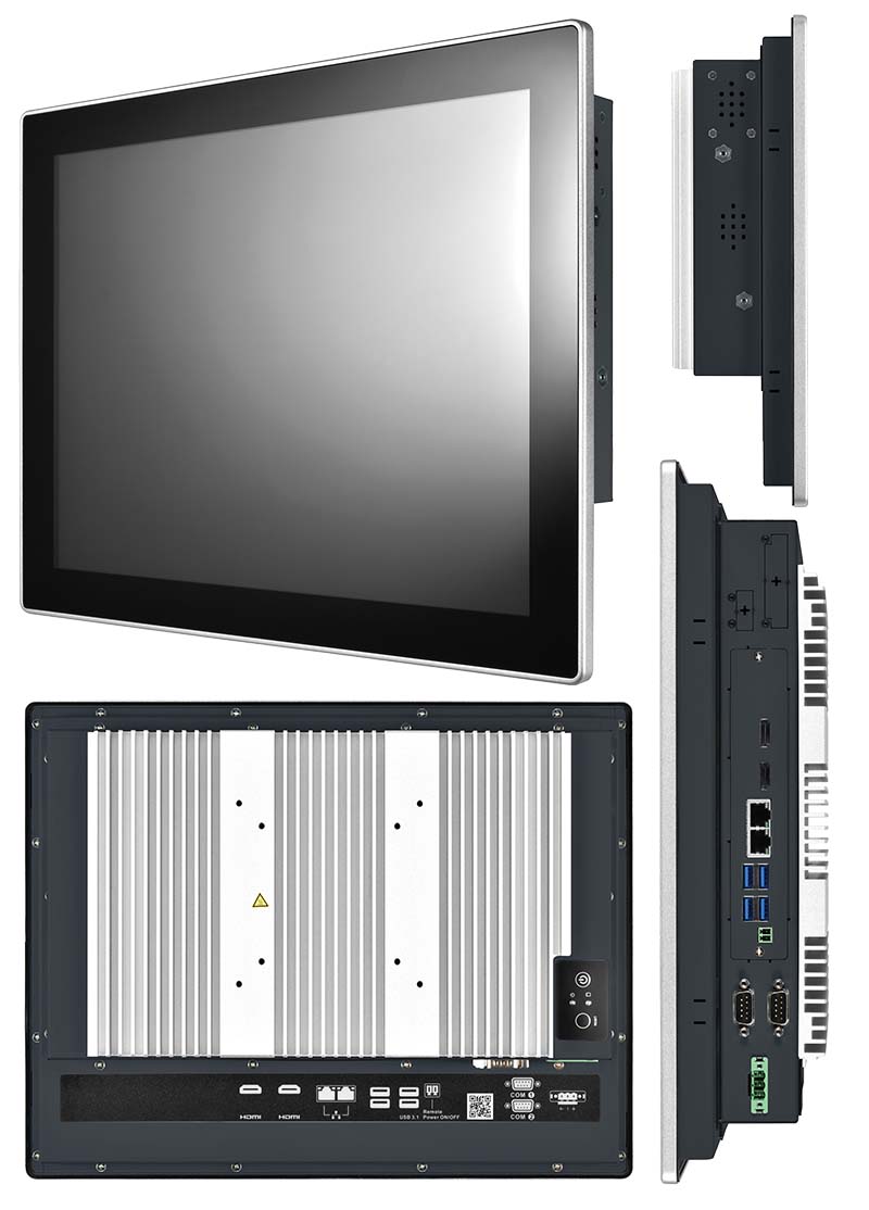 Mitac P150-11TGS-UP3Ce [Intel Celeron 6305E] 15" Panel PC (1024x768, IP65 Front, Fanless)